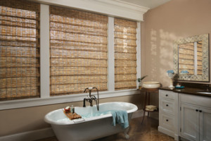 Window Treatments for Bathrooms - Woven Woods