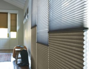 Duette® Duolite™ Honeycomb Shades in the Living Room
